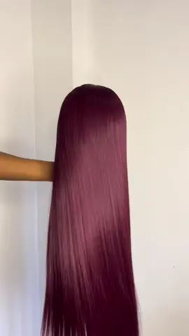 13/6 frontal bone straight  30 inch  Burgundy  65k 