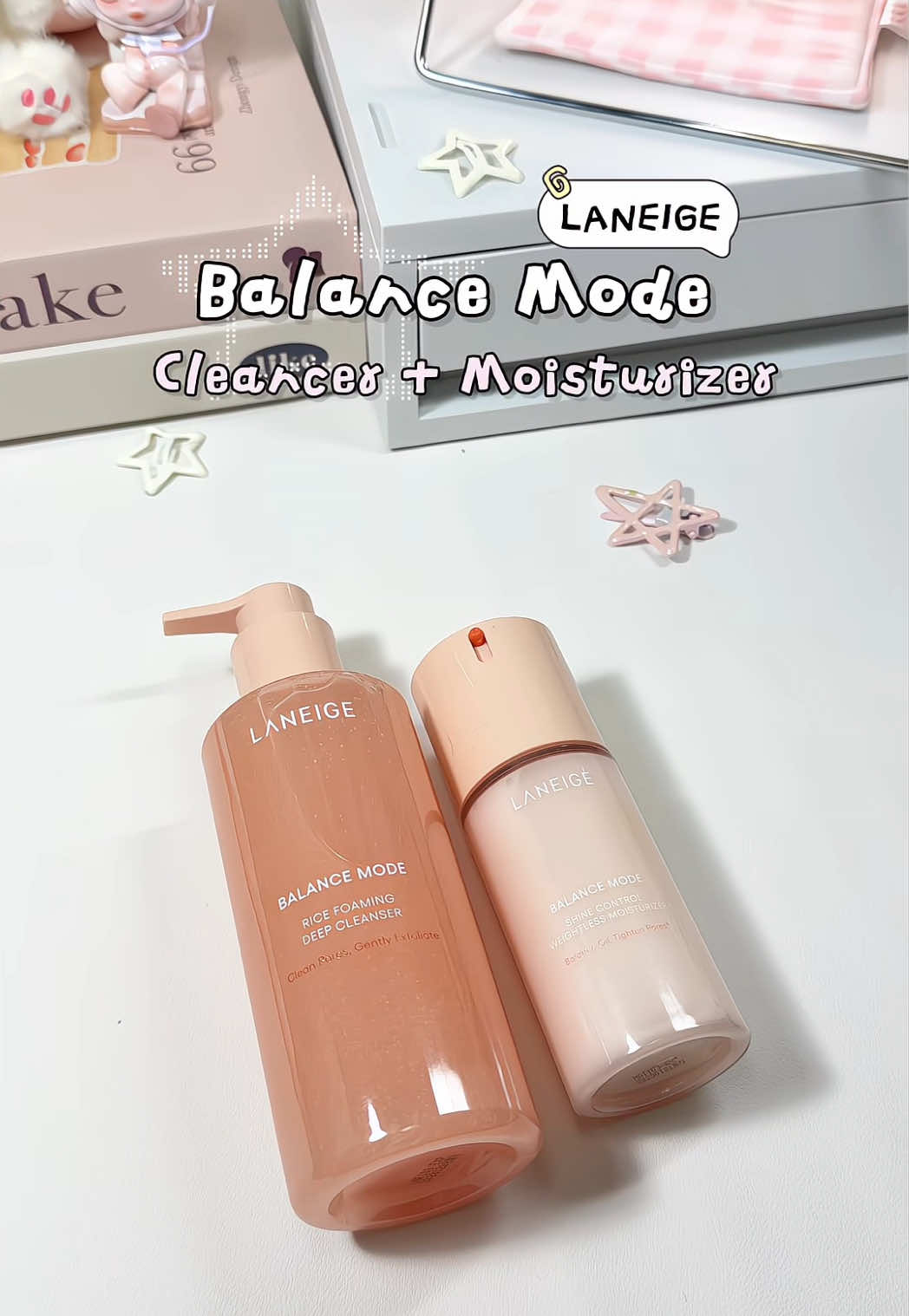 Laneige คลีนเซอร์ & มอยส์เจอไรเซอร์ โหมดสมดุล 🍑⭐️ #Laneige #LaneigeThailand #BalanceModeLaneige #LaneigeAffiliate #รีวิวสกินแคร์  