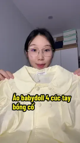 Màu vàng pastel cưng xĩu🥰#aobabydoll #aobabydollxinh @29feb.closet 