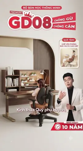 ✅ Trang bị tối ưu: Đi kèm bàn là hệ thống kệ sách và bảng ghim (pegboard) đa năng, giúp con sắp xếp sách vở, đồ dùng học tập ngăn nắp và khơi gợi cảm hứng sáng tạo.  ✅ Ghế thông minh đi kèm: Ghế được thiết kế ôm sát cột sống, tự động điều chỉnh tư thế thẳng lưng và có khóa bánh xe tự động khi ngồi, giúp con vững vàng và tập trung.#giadungtienich #tiếtkiệm #Trending #xuhuongtiktok #giadungthongminh 