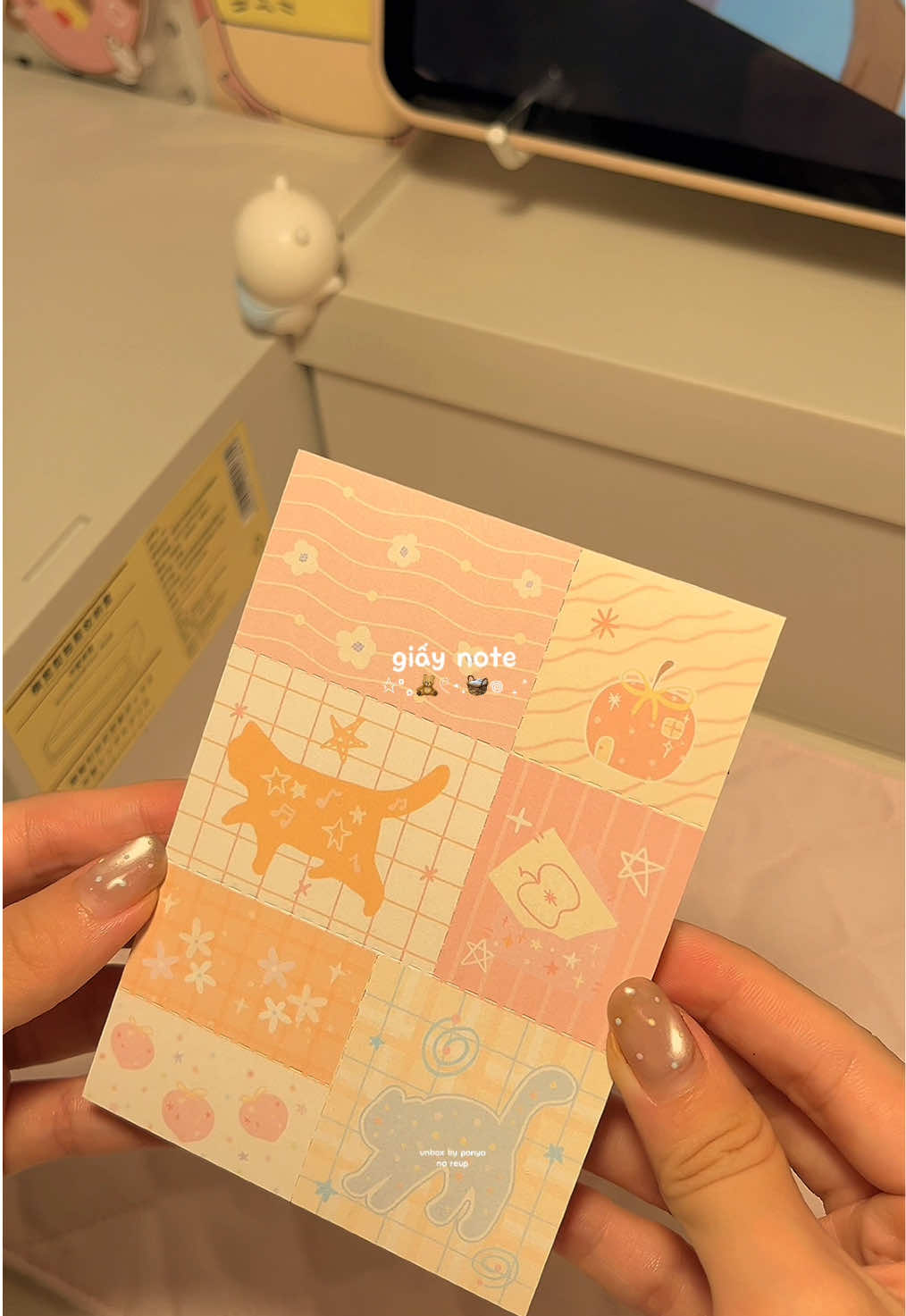 ≽^• ˕ • ྀི≼ cuteee #takenote #giaynote #giaynotecute #giaynotexinh #unboxbyponyo 