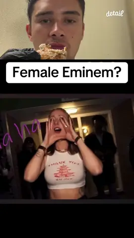 What her rapper name? 😆 #femalerap #eminemrap #raptok #reactionvideo 