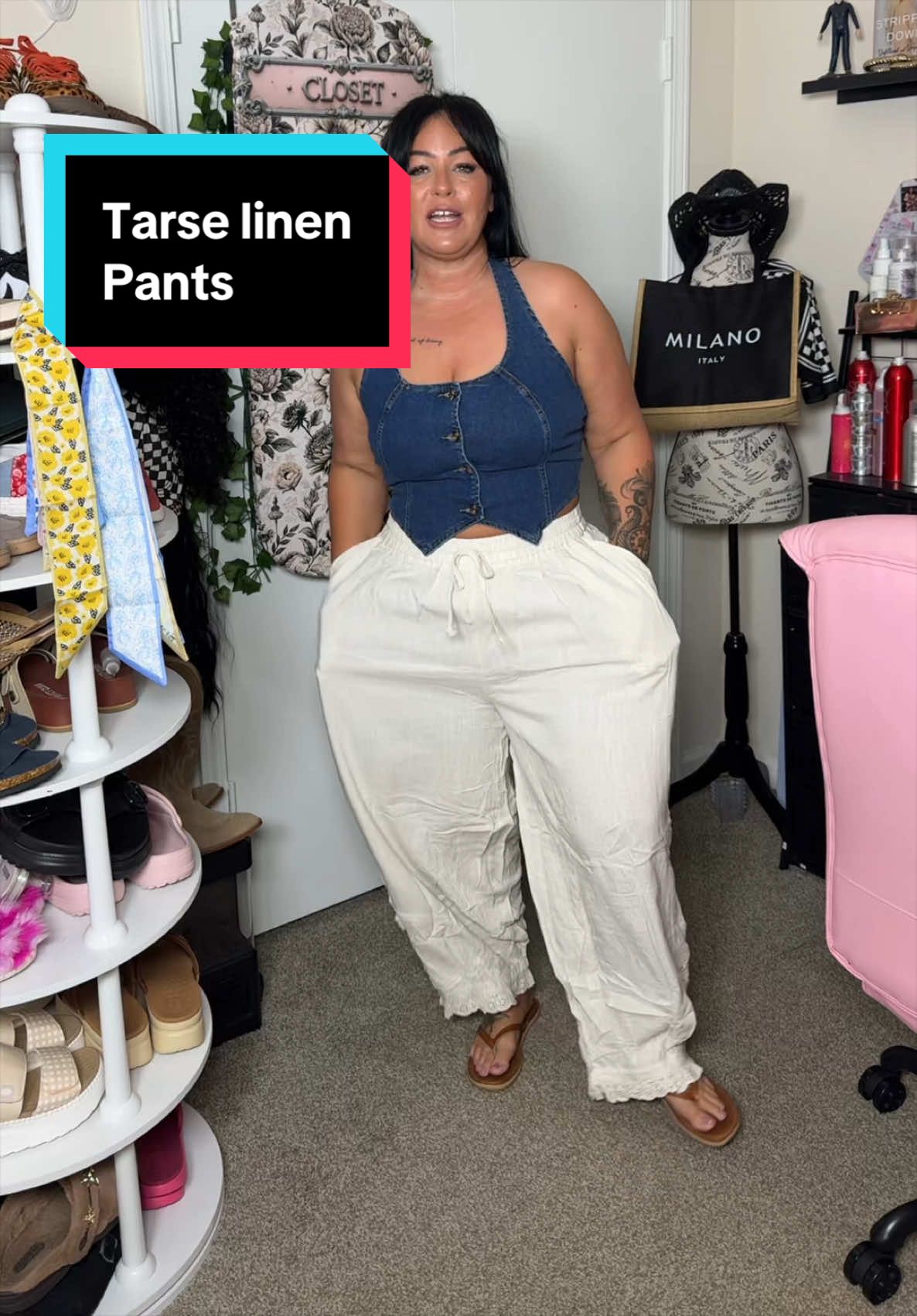 If you love comfy outfits that still look put together, these are a must-have! 🤍 The lace trim detail gives these linen blend harem pants the prettiest boho vibe while keeping them lightweight and breathable for warm weather. Perfect for vacations, brunch, or everyday wear! @UEU  #DealsForYouDays #LinenPants #BohoStyle #HaremPants #SummerFashion
