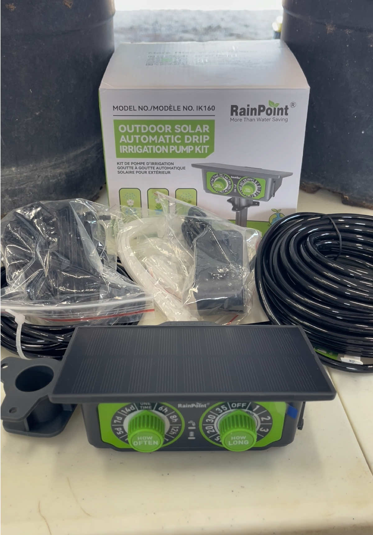 sistema de riego solar de @RainPoint 👍🏼💯  #summerwins #rainpoint #irrigation #solarirrigation #garden 