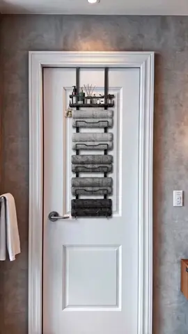 6-Tier Bathroom Towel Rack, over the Door & Wall Mount, Towel Storage Organizer, Space-Saving Design, Perfect for Home Use #affordablehomedecor #practicalhome #homedecorhaul #homeproessentials #traileraccessories #portablebath #bathroompanels #bathmats #outdoorstoragesolutions #mensbathroomessentials
