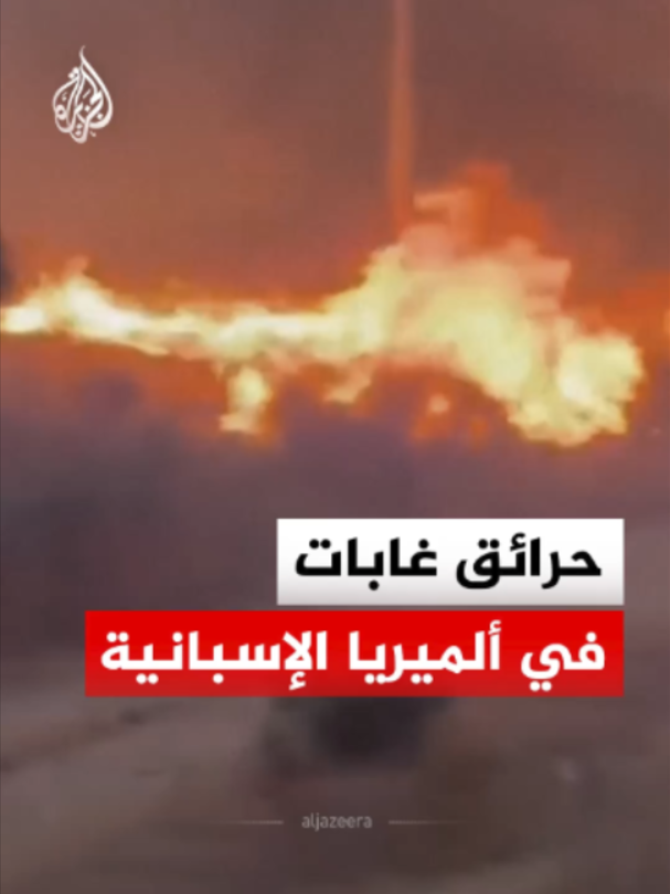 مقتل 12 شخصا جراء حرائق الغابات التي اجتاحت مدينة ألميريا جنوبي إسبانيا، فيما يواصل نحو 150 عنصر إطفاء جهودهم للسيطرة على النيران، وفق وكالة الطوارئ في إقليم الأندلس، وسط وصف سلطات الإقليم الحريق بأنه 