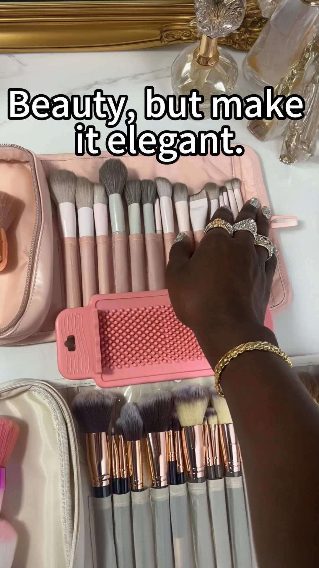 Beauty,but make it elegant #makeupbrushcleaner #SummerWins #BeautyTok #DealsForYouDays #brushescleaning 