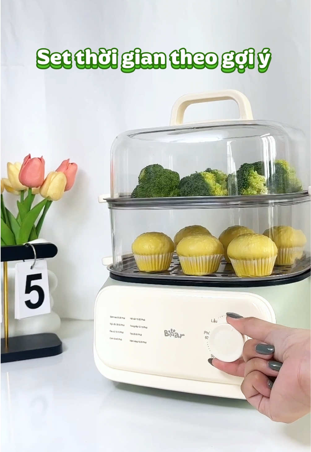 Chỉ cần 1 chiếc nồi là vừa hấp bánh bao, hấp rau củ, lại còn nhúng lẩu cực tiện! #NoiLauHapBear #BearStoreVietNamOnline #NoiLauHapDaNang #DoGiaDungThongMinh