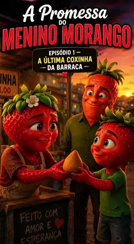 #creatorsearchinsights  Menino Morango - A Última Coxinha da Barraca 🍓 Ep 1  #viral #ia #foryou #frutas 