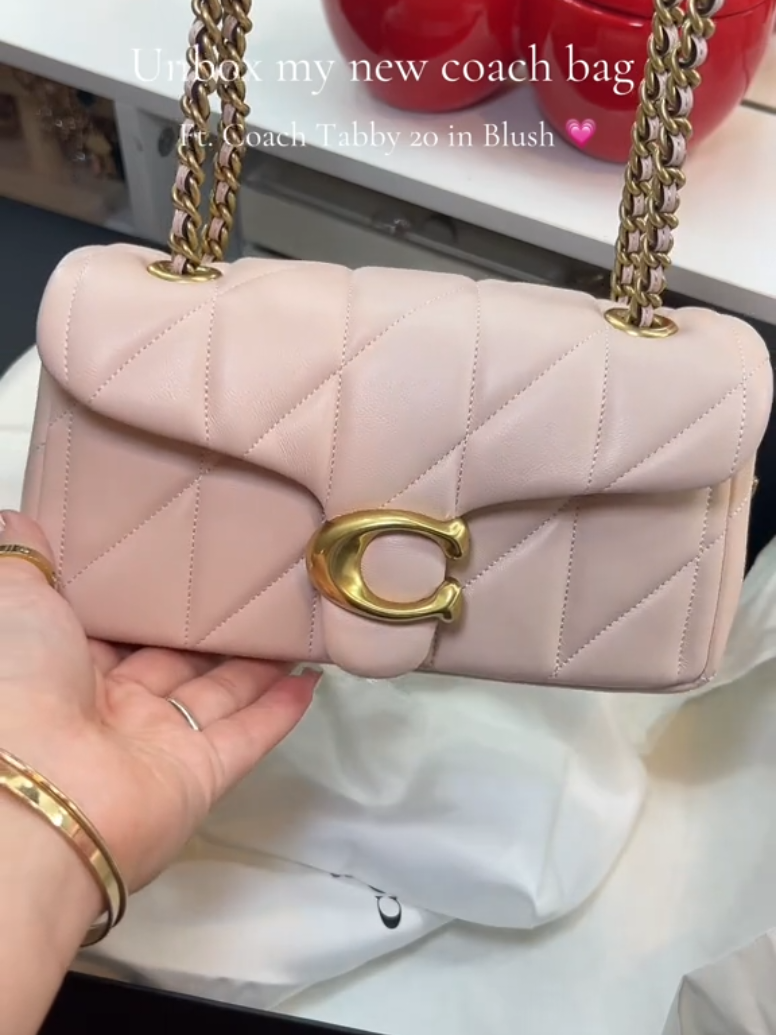 Unboxing Coach Tabby bag😍❤️ L.ink in my bio or ask on the comment section #aesthetic #dhgate #fyp #luxury 