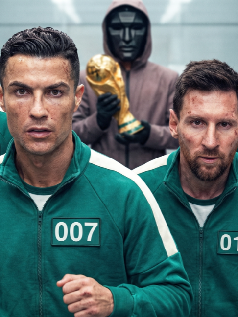 Football Players in Squid Game Part 2: WORLD CUP Edition Watch Lionel Messi, Cristiano Ronaldo, Kylian Mbappé, Erling Haaland, Bruno Fernandes, Lamine Yamal, Neymar, Harry Kane and more of the world's greatest footballers get thrown into the deadliest game of all — Squid Game. This time, it's not just about survival.   It's about the World Cup. National teams from England, Germany, Portugal, Argentina, Brazil, France, and more enter the arena, fighting through brutal childhood games for one prize: the World Cup trophy itself. Who makes it out? Who gets eliminated? Watch until the end to find out#antony #ronaldo #portugal #brazil #worldcup #haaland #football #squidgame