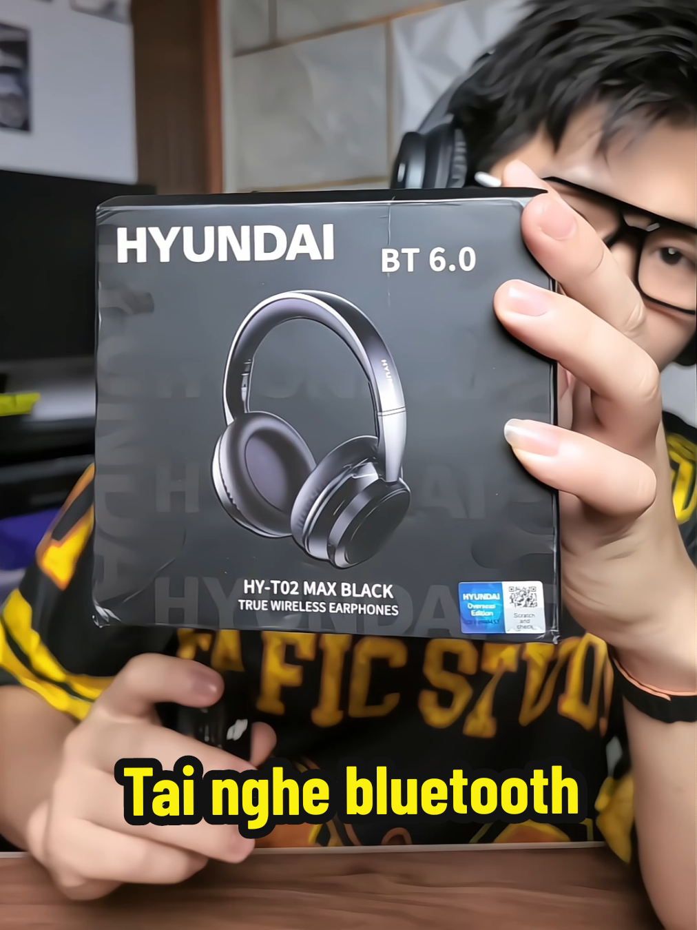 Tai nghe Bluetooth HYUNDAI bass cực căng ae ạ #tainghe #tainghebluetooth #tainghekhongday #tainghecoday #truongmvp62 