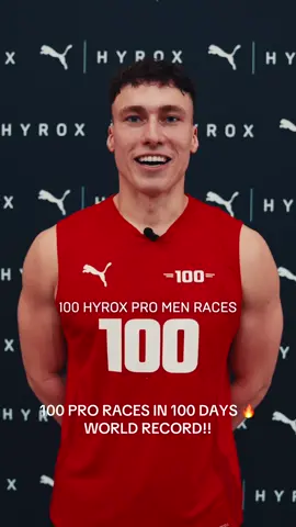 Read that again. 100 races in 100 days 🤯 @simongronau  #HYROX #HYROXWORLD