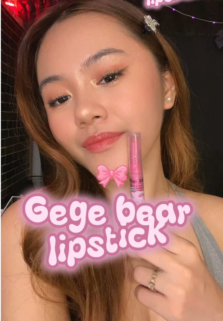 GEGE BEAR HEART SHAPED LIPSTICK💋 #gegebear #gegebearlipstick 