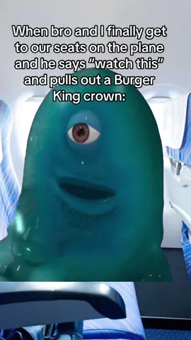 This guy… #burgerking #airplane #friend 