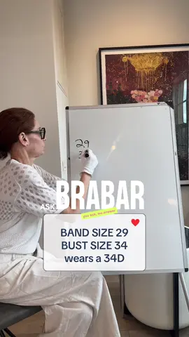 Replying to @𝙎𝙤𝙥𝙝𝙞𝙖 🫖 band size 29 / bust size 34 - 80% of women wear the wrong bra size specifically a band that’s too big and cups that are too small #brasizing #brasizinghelp #brasizingbasics #brafit #ASKBRABAR 