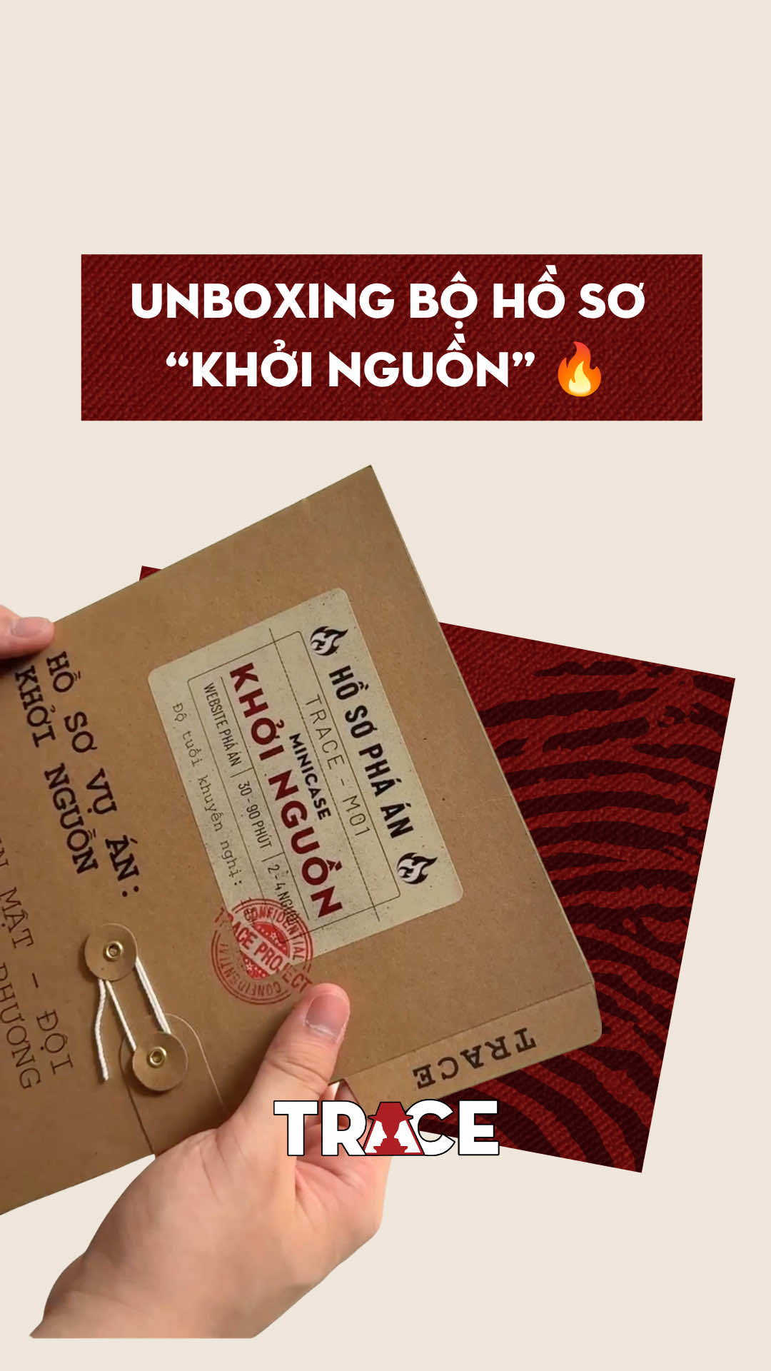 Cùng mình unbox bộ hồ sơ KHỞI NGUỒN nèee 🔥🔥 #boardgames #unsolvedcasefiles #unboxing #teambuilding #datenight 