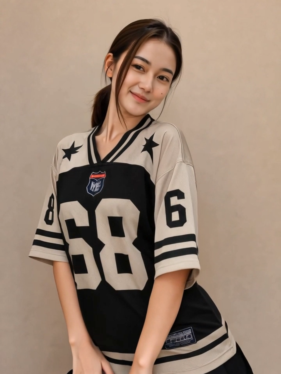 Suka banget pakai baju Oversize kayak gini  #foryou #outfit #outfitkekinian #fyp 
