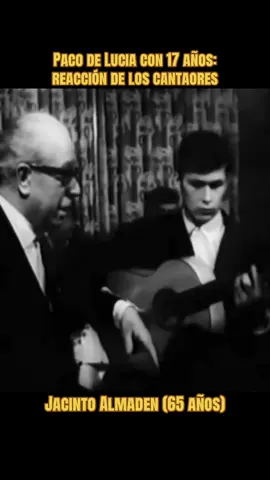 Como tocaba Paco De Lucía con 17 años a flamencos viejos #flamenco #pacodelucia #almaden #badajoz #cadiz 