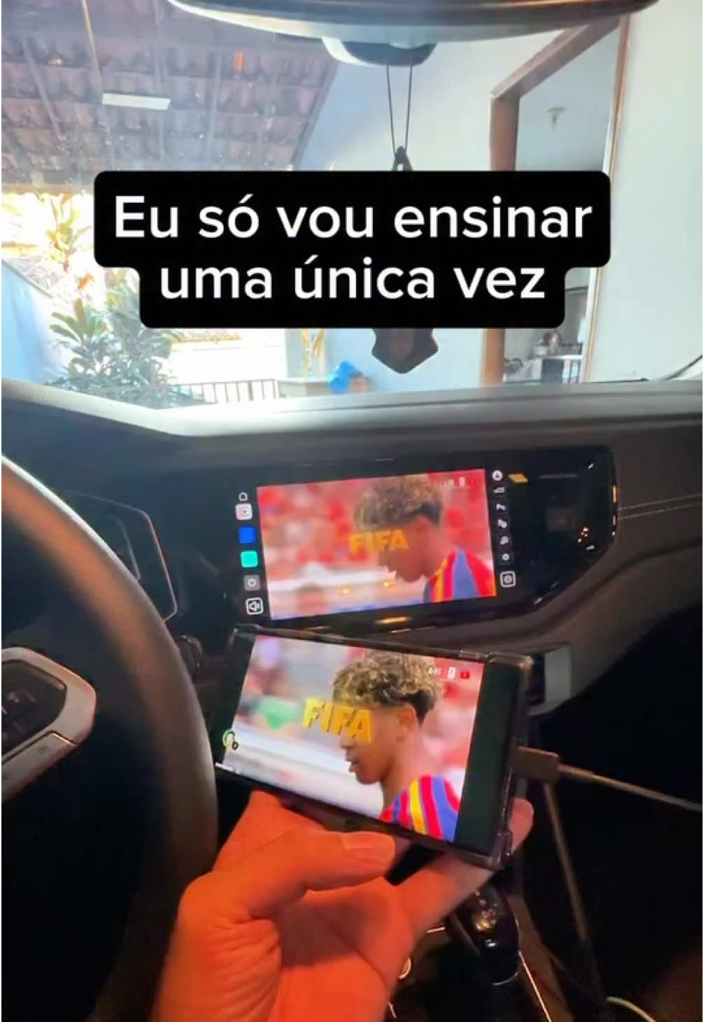Como espelhar a tela do celular na multimídia do carro. Eu só vou ensinar uma única vez!  #dicas #carro #vw #hb20 #fiat 