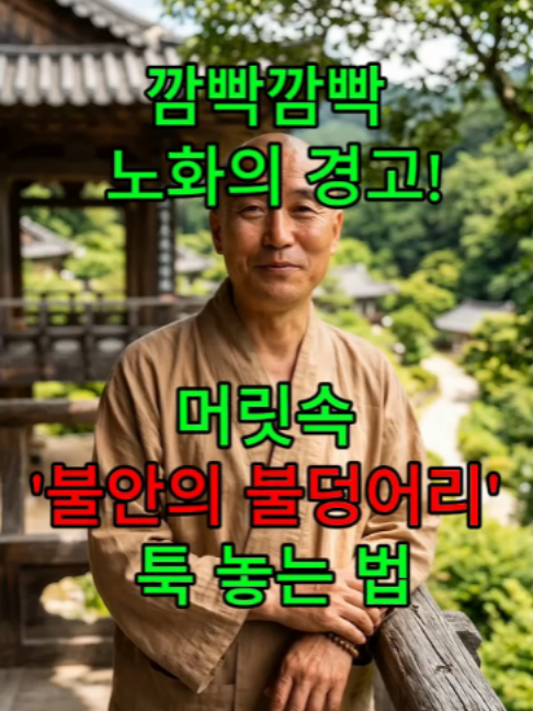 깜빡깜빡 노화의 경고! 머릿속 '불안의 불덩어리' 툭 놓는 법