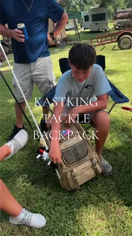This tackle backpack is legit and now my husband and son both want one! 😂 #tackle #fishing #tacklebag #fish #kastking 