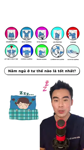 Ngủ tư thế nào là tốt nhất?👨‍⚕️😴#bsdotrungkien #tienganhykhoa 