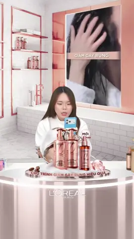 VBOM_Bộ dầu gội & xịt serum ngăn ngừa & giảm gãy rụng tóc, tóc chắc khỏe hơn L’oreal Paris Full Resist 440ml & 90ml