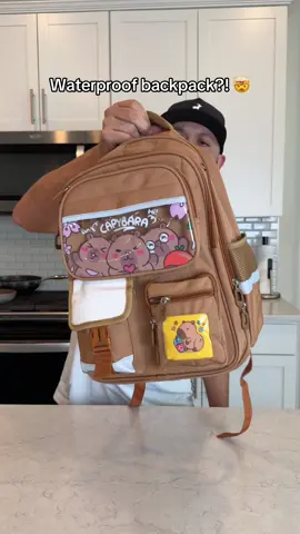 This backpack comes with cute accessories and extra storage and super cute design #backpack #waterproofbackpack #backtoschoolshopping #schoolsupplies 