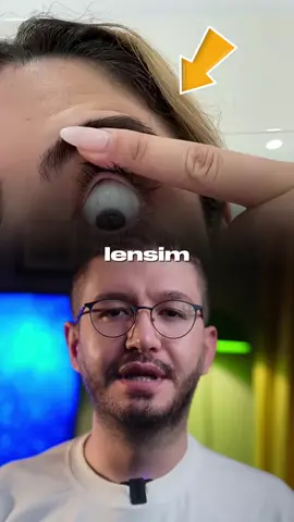 Lens gözün arkasına kaçar mı?  #lens #kontaktlens #optisyen #contactlenses #gözsağlığı