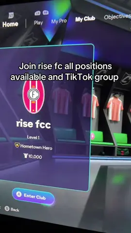 New club #fc26 #join #clubs #fyp #viral 