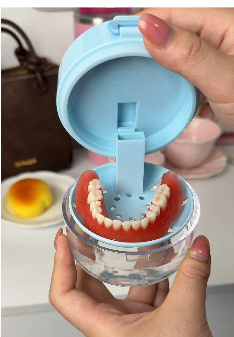 If your parents or grandparents wear dentures, this 3-in-1 denture case makes daily care so much cleaner and easier, with everything they need for soaking, storing, and carrying dentures at home or on the go. ✅✨ and todays deal:50% OFF with free shipping and a full month to try out, zero risk right?!! Grab yours now ⌛️ #DentureCare #SeniorEssentials #DentureCase #OralCareTips #CareForParents