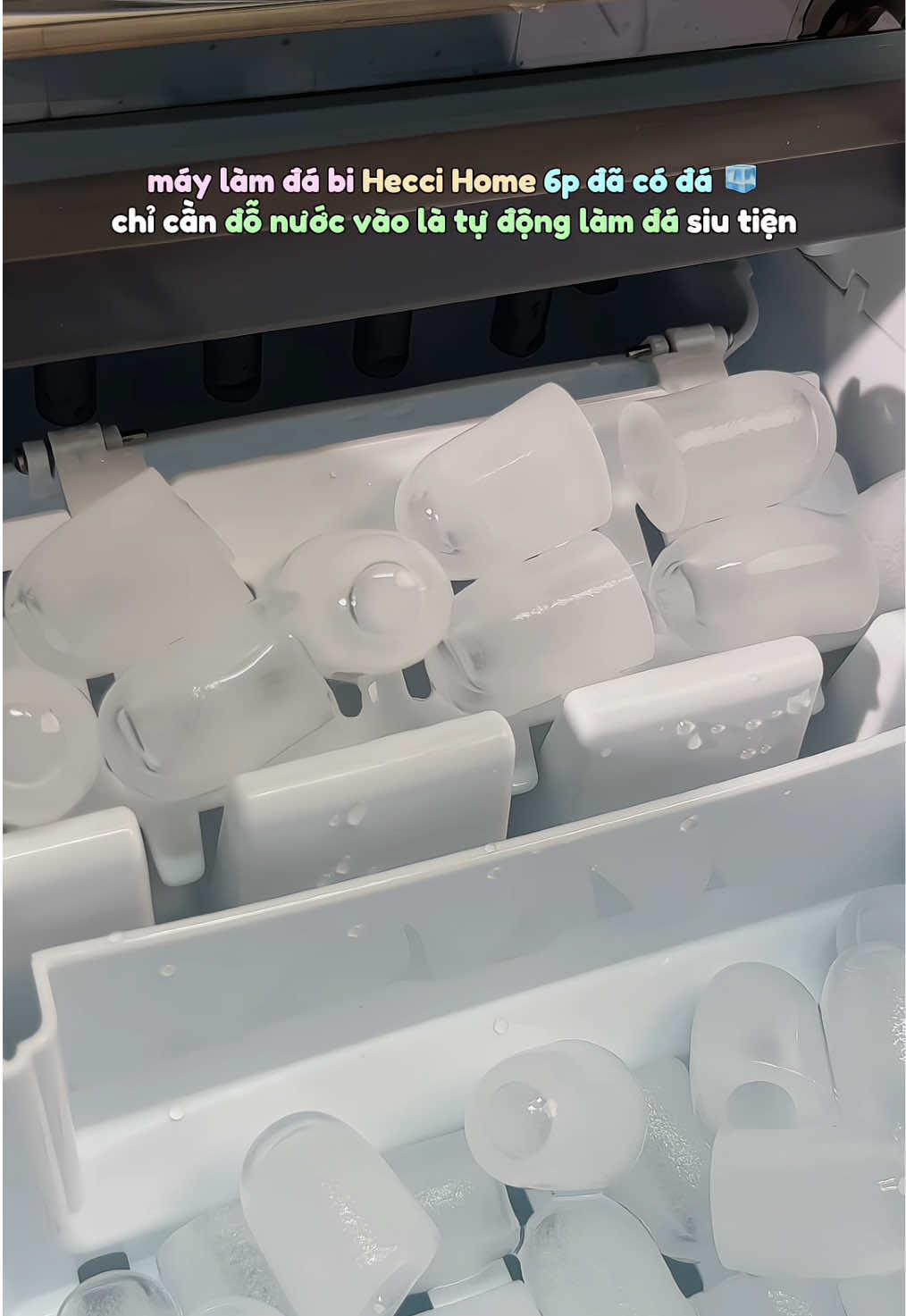 máy làm đá Hecci Home, làm đá trong 10p siu tiện lợi#grayunbox #review #maylamda #maylamdavien #heccihome 