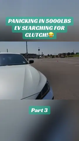 PANICKING IN 5000LBS EV SEARCHING FOR CLUTCH!😂 #electriccar #evproblems #manualdriver #panicmode #carfail