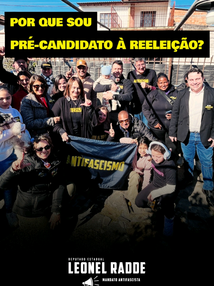 POR QUE SOU PRÉ-CANDIDATO À REELEIÇÃO? Muitas pessoas e lideranças que acompanham a nossa caminhada conversaram comigo nos últimos meses, demonstrando muito carinho e sugerindo que eu trilhasse outros caminhos políticos ou disputasse diferentes espaços. Agradeço profundamente cada conselho, cada consideração e o imenso apoio que recebo diariamente de vocês. No entanto, quero explicar de forma muito transparente por que tomei a decisão de ser PRÉ-CANDIDATO à reeleição para Deputado Estadual.  Fico muito feliz com o apoio de vocês ao meu trabalho e sigo honrado em representar as nossas convicções na Assembleia. Assista ao vídeo e comente!