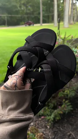 Cushion soft sole & arch support! @QVC, Inc #qvc #clarkscloudsteppers #sandals #comfysandals 
