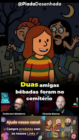Quando a bebedeira encontra o desespero no lugar menos esperado, o resultado é essa confusão impagável! Duas amigas decidem que o cemitério é o local ideal para um alívio noturno, mas o que acontece depois deixa qualquer um sem fôlego. Uma história inacreditável de quem perdeu a calcinha e de quem trouxe uma lembrança eterna — literalmente — colada onde não devia. Impossível segurar o riso com esse desfecho! #humor #piadas #comedia #historiabizarra #vidadebêbada