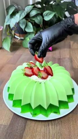 Gelatina sabor pistacho 💚💚💚#pistachio #gelatinas #Receta #EasyRecipe #gelatinasartisticas 