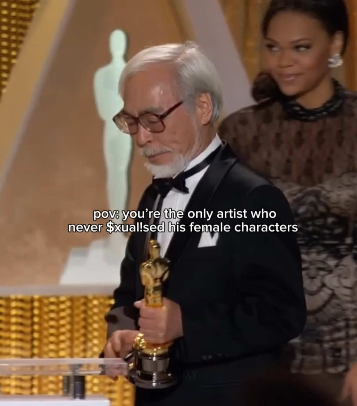 Hayao Miyazaki’s aura> #artist #ghibli #Anime #fyp 