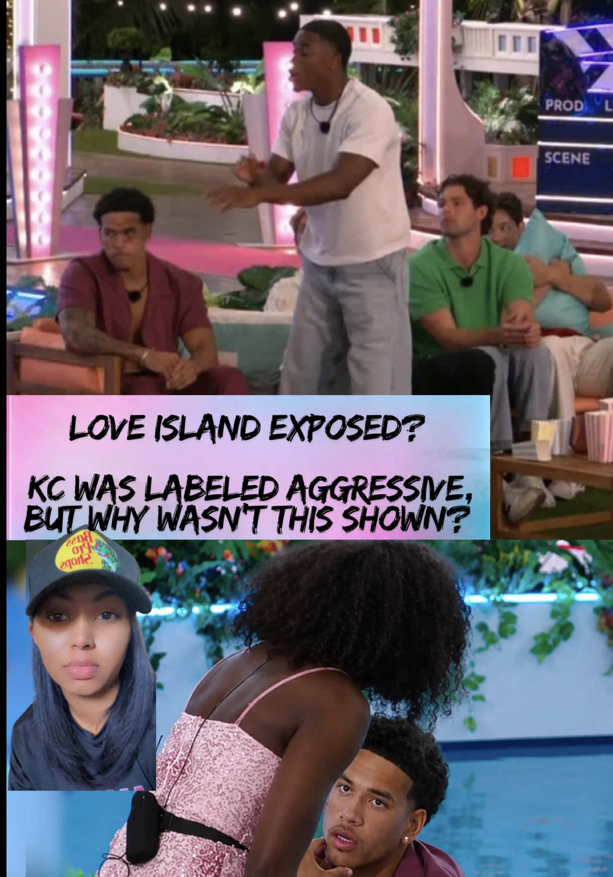 Did Love Island just get exposed for giving KC the villain edit? Kenzie and Dylan went live after leaving the villa and talked about one of their funniest memories from the season, a moment that viewers never even got to see. According to them, during Movie Night, Sincere stood up, got very upset, and was yelling during an argument with Trinity. That scene never made it to air. Instead, the show chose to air the moment where KC stood up. The difference is, KC wasn’t shown yelling aggressively at anyone, yet viewers immediately labeled him aggressive, abusive, and every other name in the book simply because he stood up. Looking back at the season, it feels like this fits the overall narrative. In my opinion, Sincere did far worse throughout the season, but he never received the same level of criticism from the Islanders or the audience that KC did. KC seemed to carry the villain edit from start to finish. And one thing that’s been especially disappointing to watch is some of the comments online. People say they support Black people and want to protect Black women and Black communities, but then turn around and leave racist and hateful comments toward KC and Titi. That hypocrisy has been one of the ugliest parts of this season. #LoveIslandUSA #KC #Sincere #aniya #trinity                              