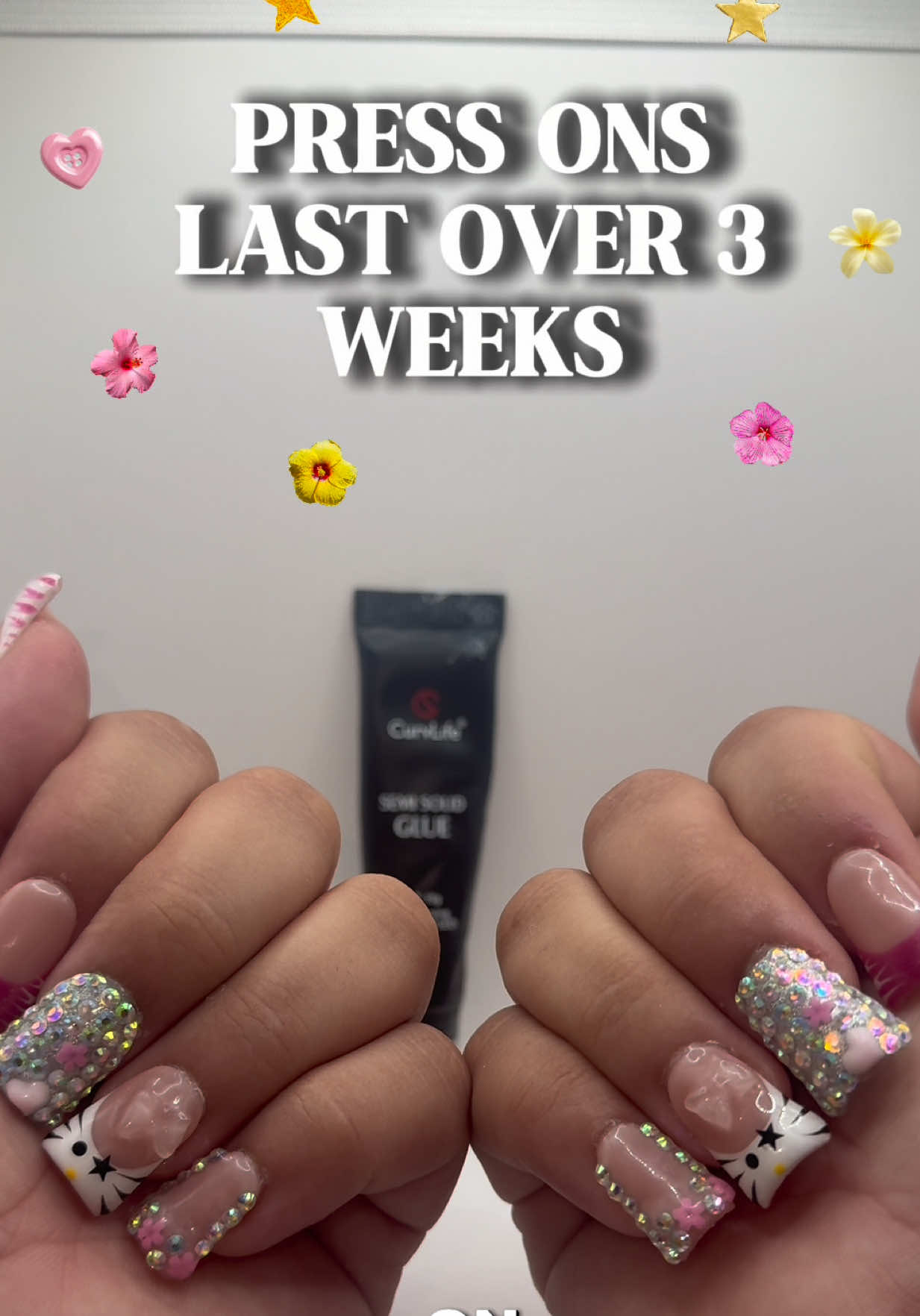 SEMISOLID GLUE is the way to go #curvlife #diynails #pressons #nailsathome #semisolidglue 