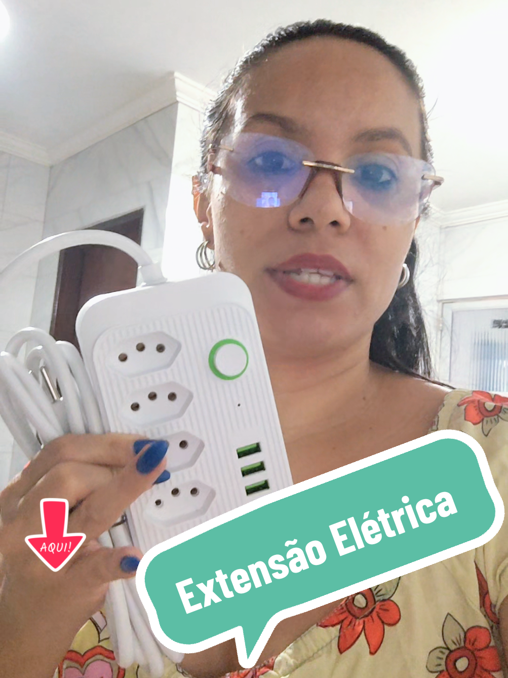 Extensão Elétrica com USB e Tipo C #extencao #filtrodelinha #extencaoeletrica #vendastiktok #ofertas 