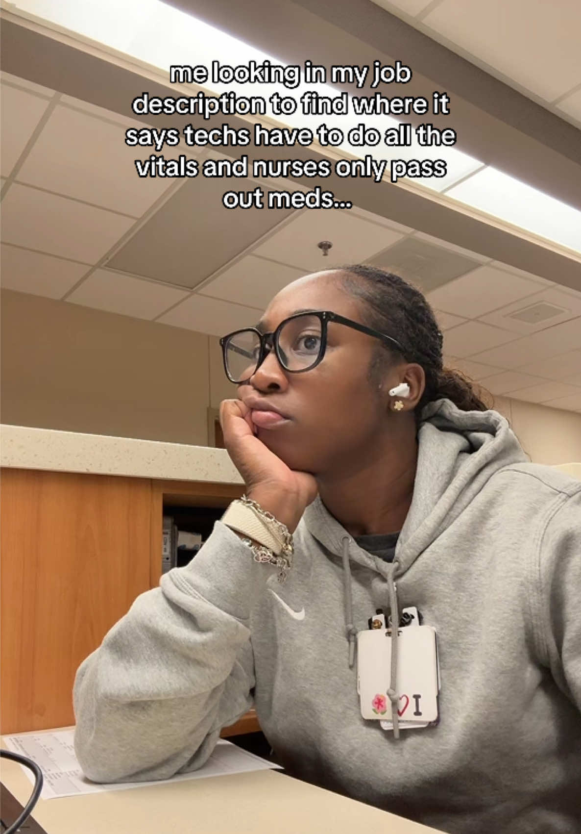 every specialty/situation is different, but like seriously wouldn’t you want to take YOUR patients vitals to verify YOURSELF before giving out medication?? #healthcare #cna 