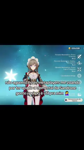 esse povo se estressa com tudo Vey #meta #columbina #sandrone #showcase #genshin 