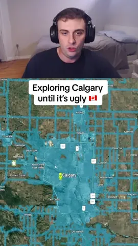 Exploring Calgary until it’s ugly 🇨🇦  Send this to someone who you want to explore Calgary with! #travel #exploring #googleearth #canada #calgary