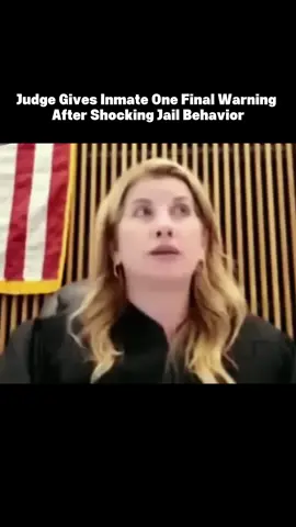 Judge Gives Inmate One Final Warning After Ahocking Jail Behavior #Justice #judge 