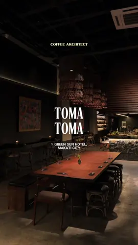 a new bar and restaurant concept showcasing Filipino ingredients through small plates, skewers, and signature drinks. 🇵🇭l🍢🍸 The interiors feel warm, homegrown, and tropical; designed for lingering conversations and shared plates. 🏠  ⌂ Toma Toma ⚲ Green Sun Hotel, Chino Roces Ave., Makati City #TomaToma #MakatiEats #SupportLocalPH #coffeearchitect #foodtiktokph 