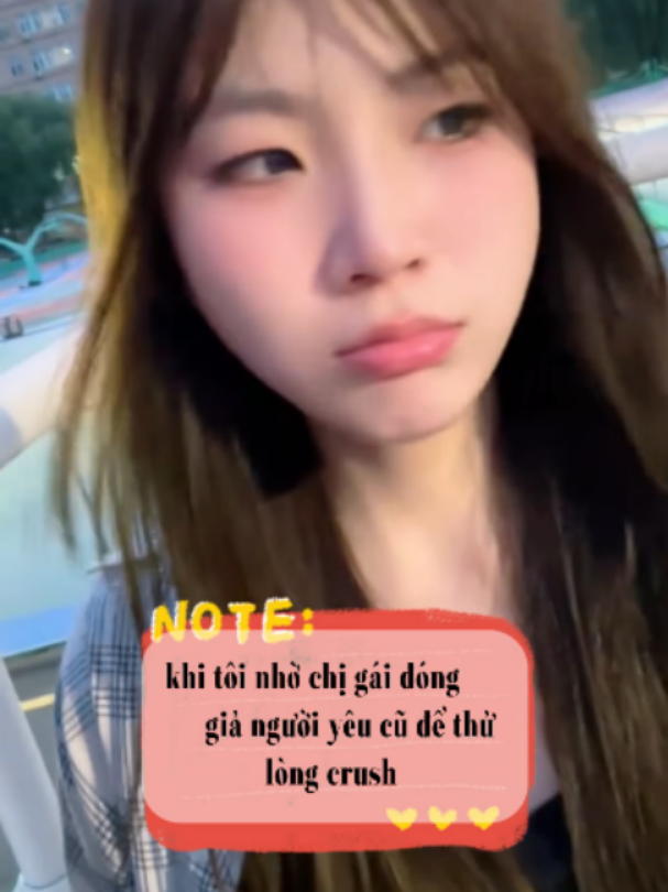 nhờ chị gái giả làm nyc thử lòng crush #crush #shorts  #haihuoc