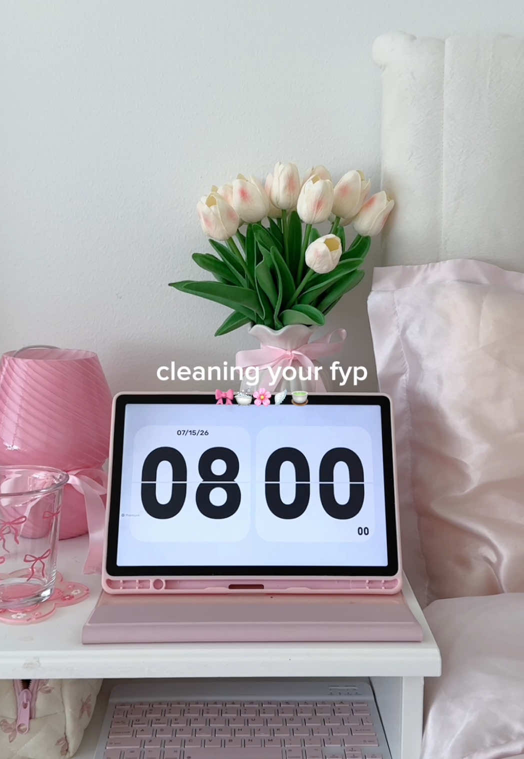 cleaning your fyp with a girly morning routine 🌸🫧 #girlygirl #morningroutine #pinterest #girlyaesthetic #pink 