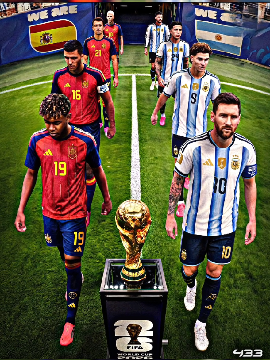 Argentina vs Spanyol || 🇦🇷🇪🇸 Final piala dunia 🏆, prediksi skor nya ges 🤙#football #argentina #spain #fyp #fyppppppppppppppppppppppp 